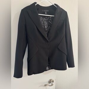 White House Black Market Editor Comfort Stretch Blazer - BLACK Size 4